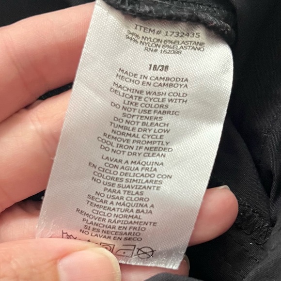 Women’s Hurley Tech Pants Black Zip Pockets Snow Ski Elastic Waist Snap Black 16 - Picture 8 of 13